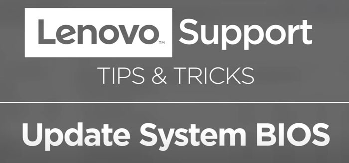 How to Update System BIOS (Official Lenovo Support) Video Thumbnail