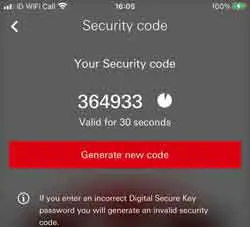 My Banking Apps Time Limited Authentication Code Example