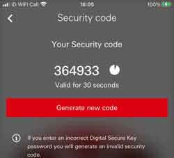 My Banking Apps Time Limited Authentication Code Example