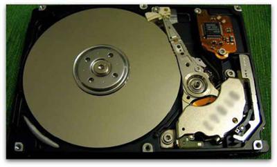 Inside an Internal Hard Drive 