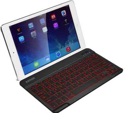 Arteck Wireless Keyboard With Backlight Enabled