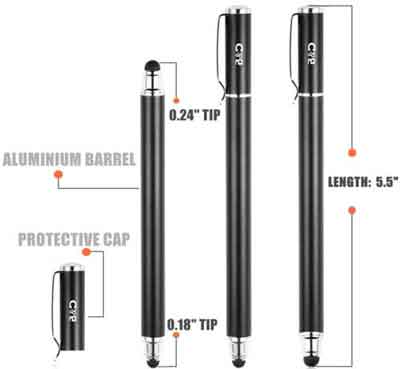 Tablet Stylus Pen Sizes