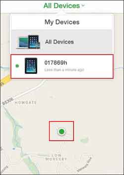 Find My iPhone Device Located