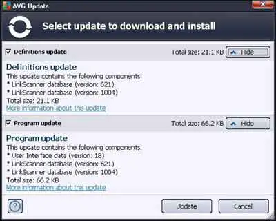 AVG Virus Software Download Update details