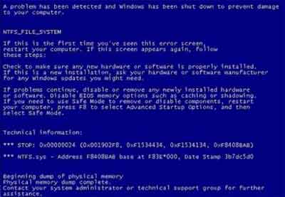 BSOD Due To Failing HDD