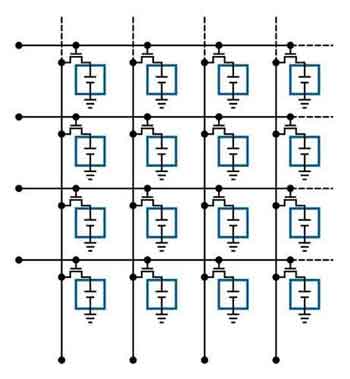 LCD Active Matrix Display Circuit Diagram