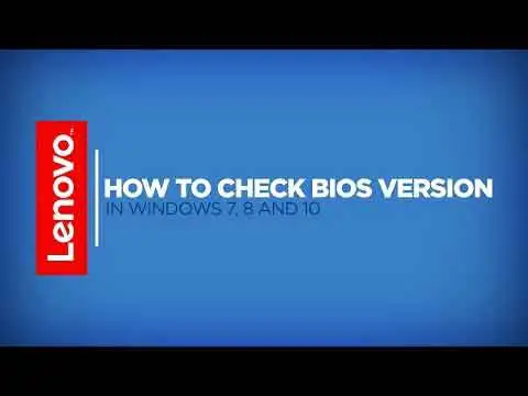 How To Check BIOS Version video