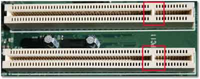 Peripheral Component Interconnect (PCI) Slots For A sound Card Peripheral Component Interconnect (PCI) Slots For A sound Card
