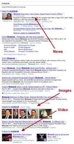 Google Search Results Example