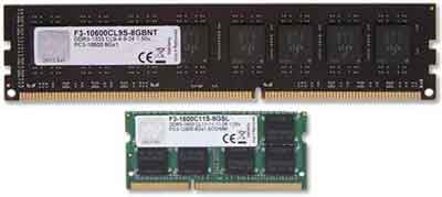 DIMM And SODIMM Memory Module Examples