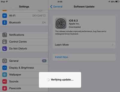 Start The iOS Installation Process