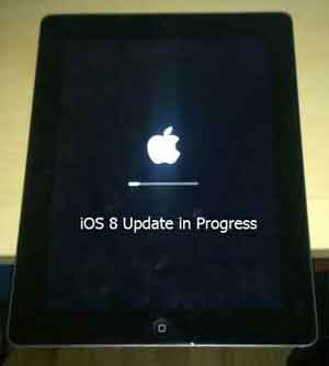 iOS8 Installation in Progress