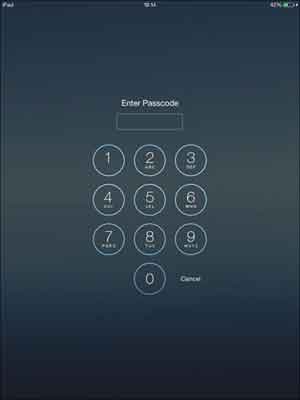 Enter Your Passcode To Access Your iPad