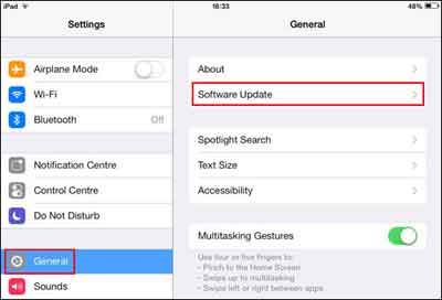 How To Access The Software Update Tool On Your iPad