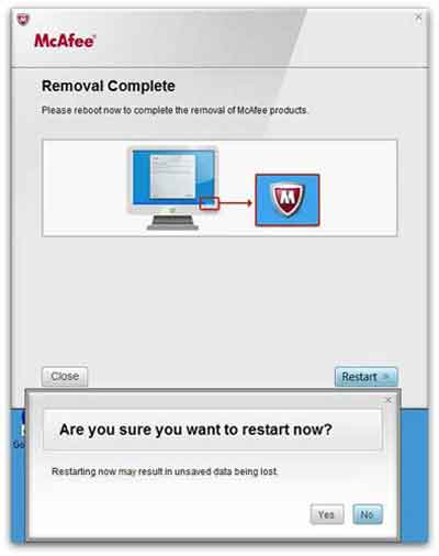 McAfee Removal Tool Complete