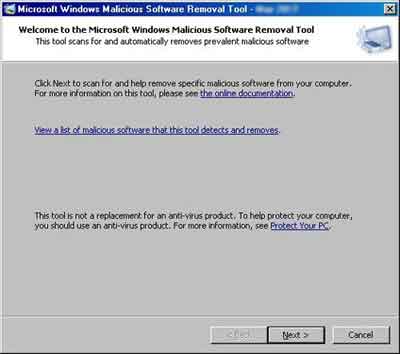 how to run microsoft malicious software removal tool x64