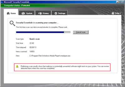 Security Essentials Virus Detection
