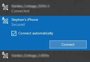 Connecting Your Laptop To Your Personal Hotspot