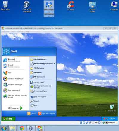 Windows XP Loaded Virtually on Windows 7