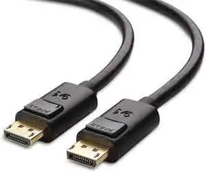 Typical Display Port Monitor Cable