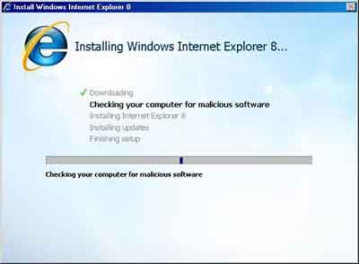 Installing IE8