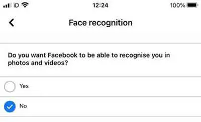 Facebook's Face Recognition Settings