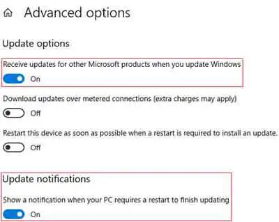 My Windows Operating System Advanced Options Set Up