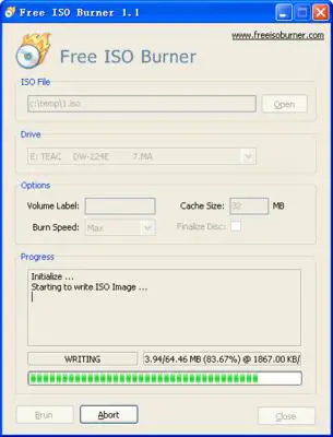Free ISO Burner in Action