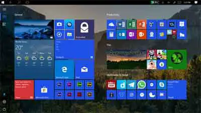 Microsoft Surface Home Screen