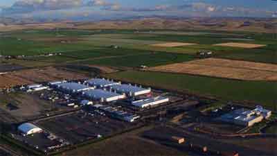 One of Microsoft's Data Centres Near The Small Eastern Washington Town of Quincy USA