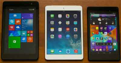 Apple iOS, Google Android, Microsoft Windows Devices