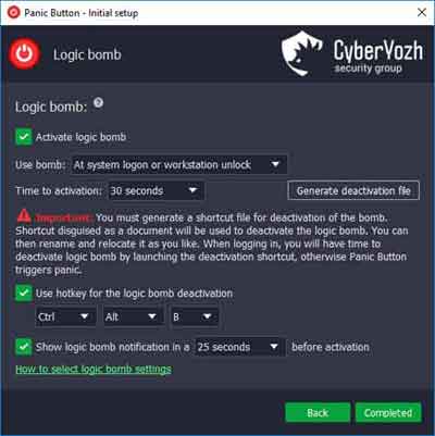 A Logic Bomb Setup Example