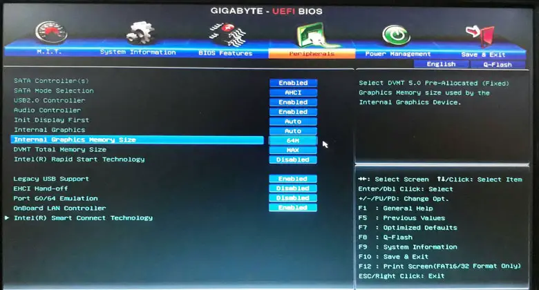 uefi bios vs legacy bios the gigabyte uefi bios screen