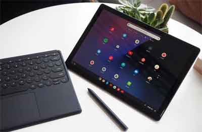 The Google Pixel Slate With Detached Physical Keyboard