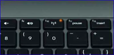 Laptop Wireless Button With Red Disabled Light (Blue Equals Enabled)