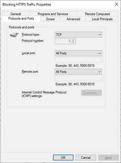 Creating An Outbound Firewall Rule